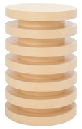Cream Round Accent End Table P320001