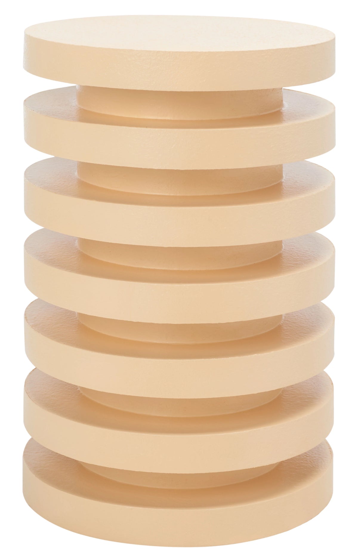 Cream Round Accent End Table P320001