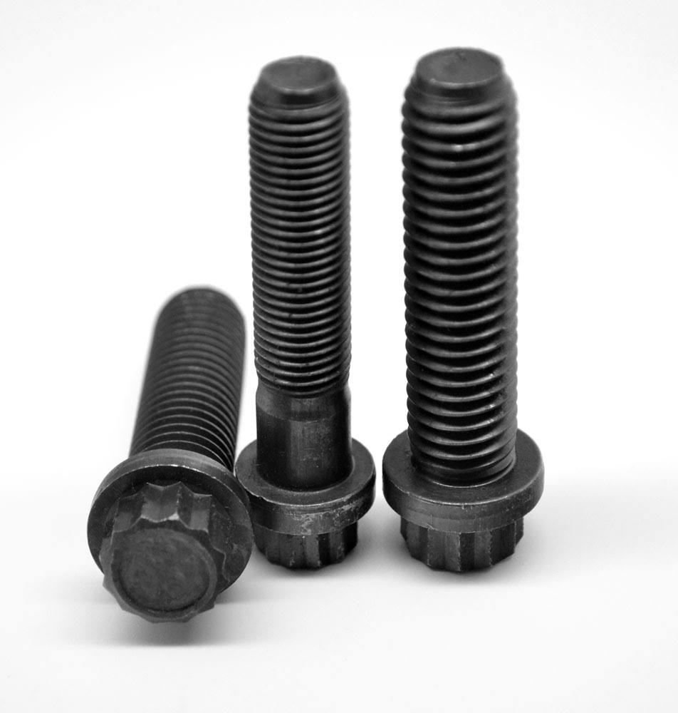12-Point Flange Screw Alloy Steel Thermal Black Oxide O900