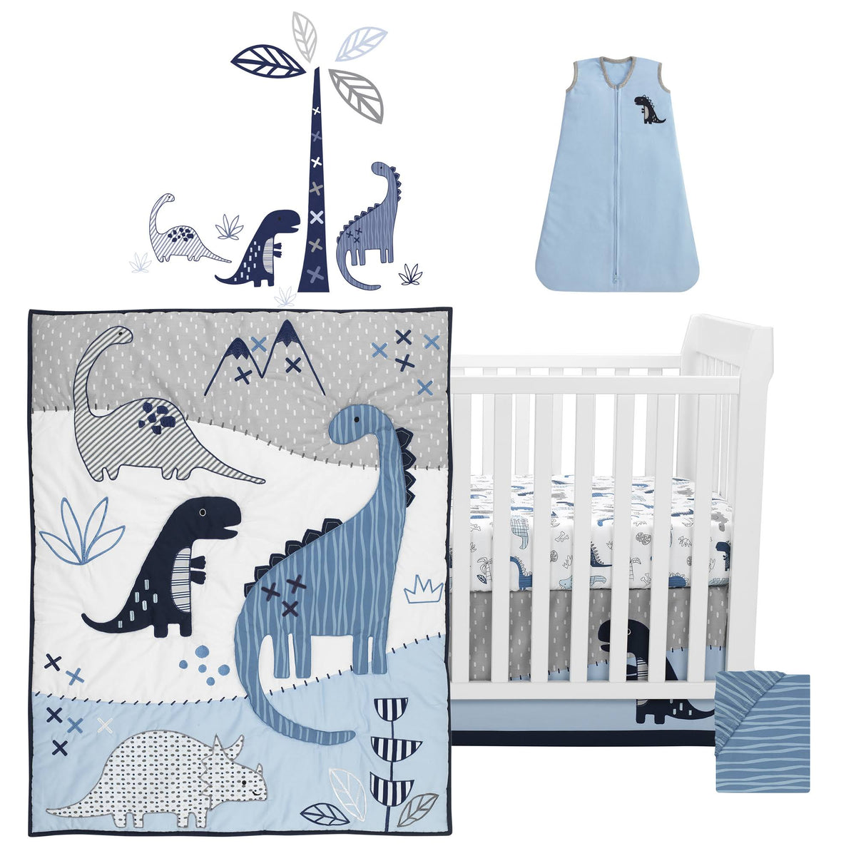 6-Piece Dinosaur Crib Bedding Set V939993