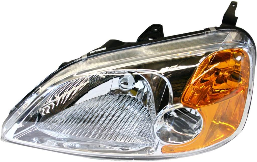 Honda Civic Headlight Assembly Pair Coupe F4984