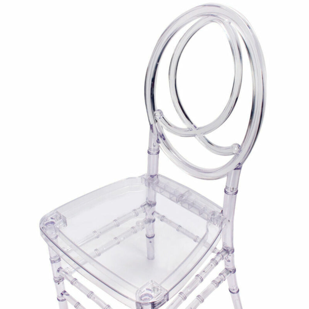 4Pcs Clear Acrylic Stackable Dining Chairs N999
