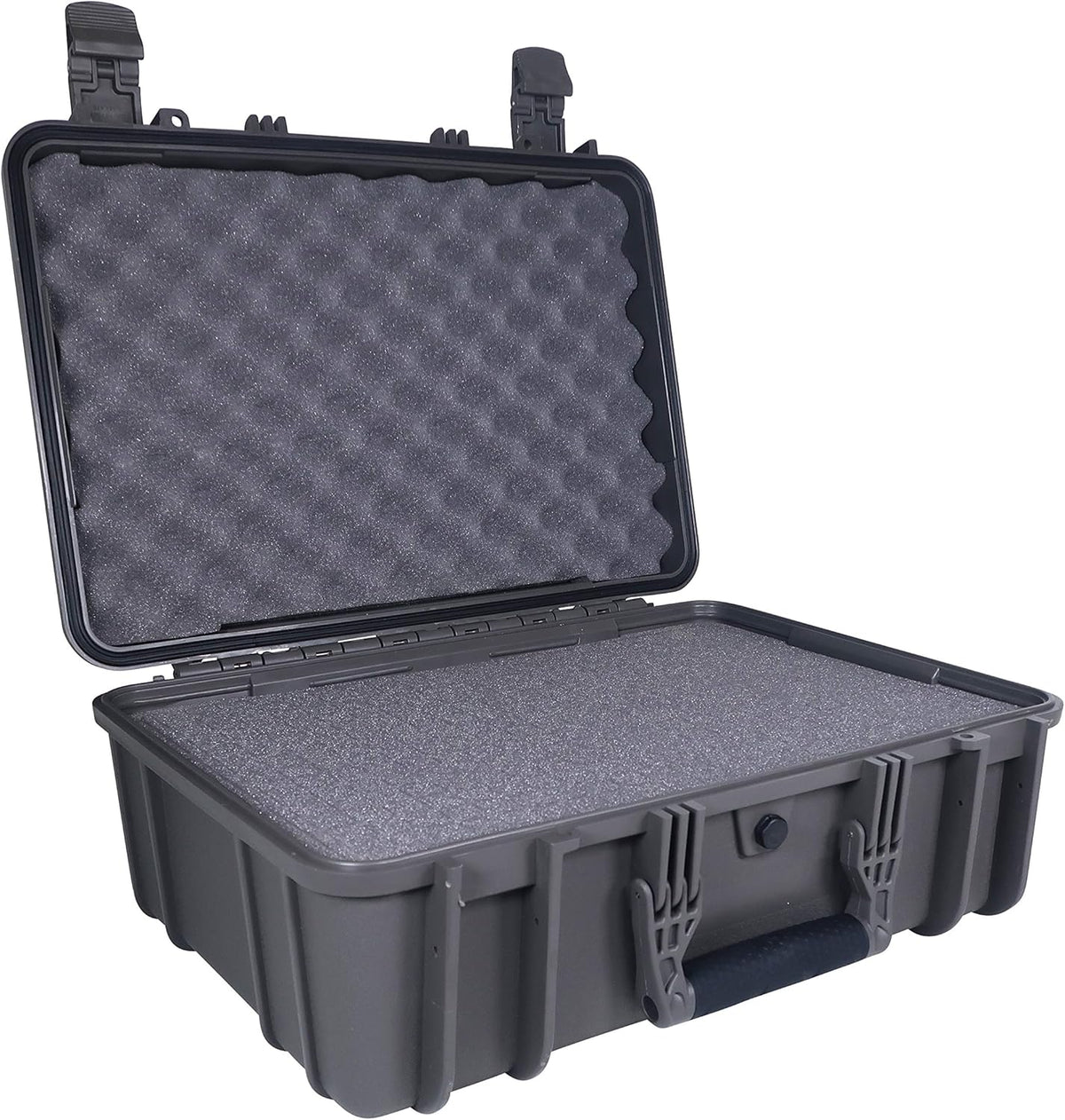 18 Medium Waterproof Protective Hard Case with Foam, Green V375