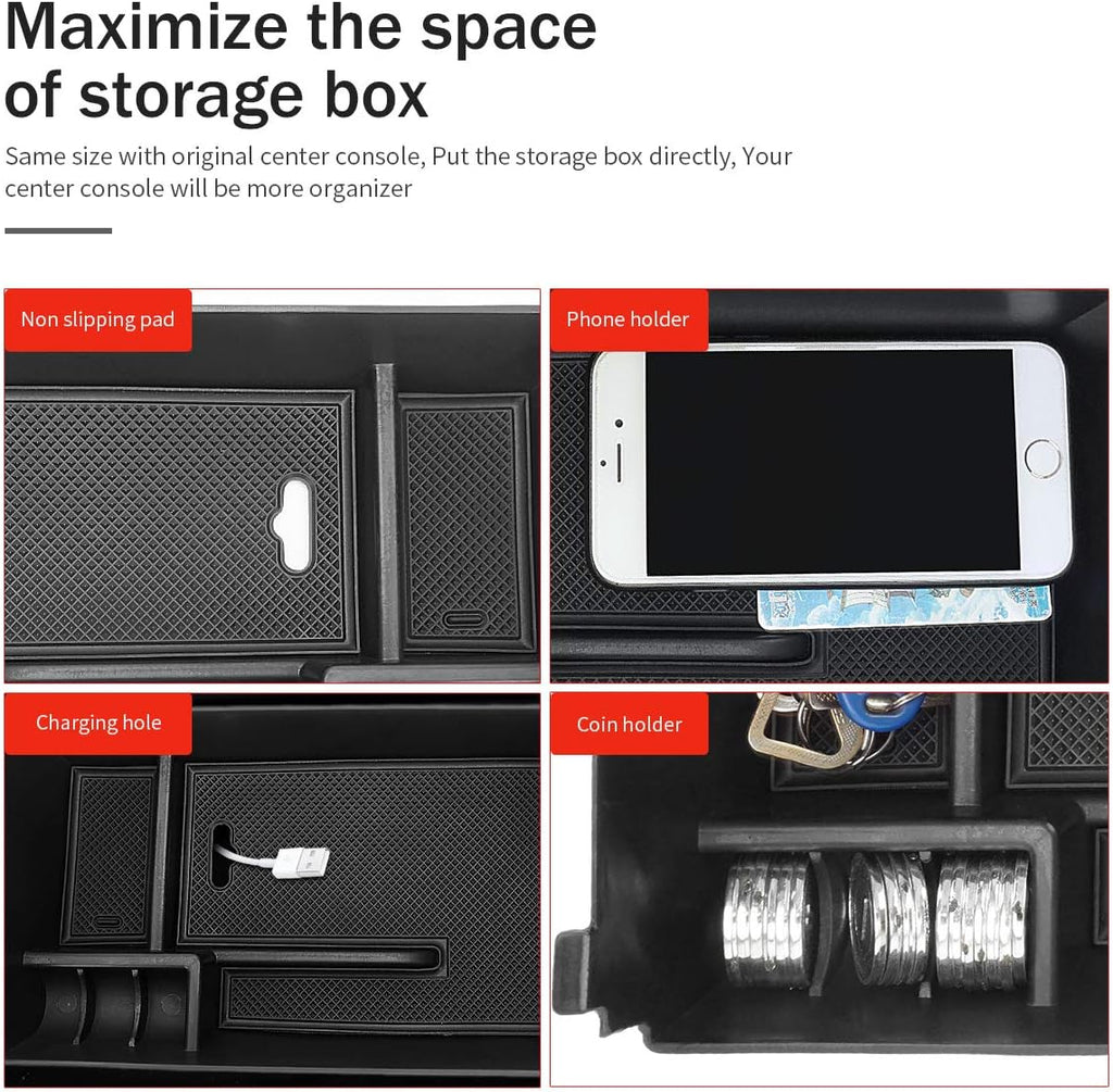 Center Console Organizer Tray Storage Box S7039