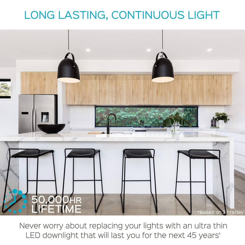 3 inch Ultra Thin LED Recessed Light with Junction Box, 7W, 5000K Dimmable, 450 Lumens A620180