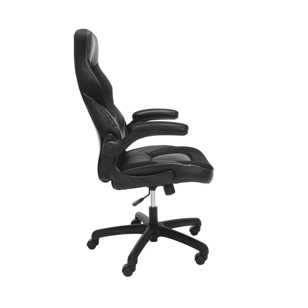 Black Gaming Chair with Integrated Headrest K32215