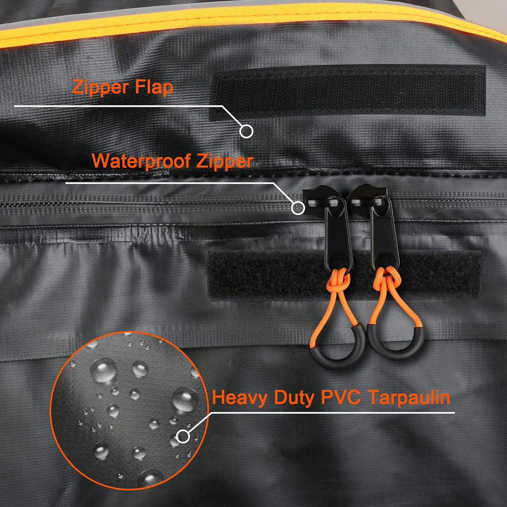 20 Cubic Feet Waterproof Soft Shell Rooftop Cargo Carrier with Reflective Strip and Anti-Slip Mat G245