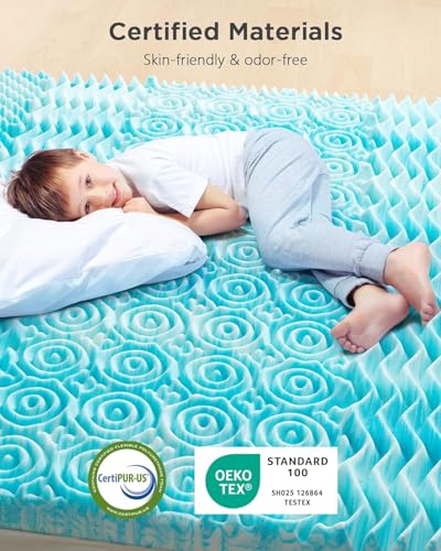 3 Inch 7-Zone Queen Memory Foam Mattress Topper X200845