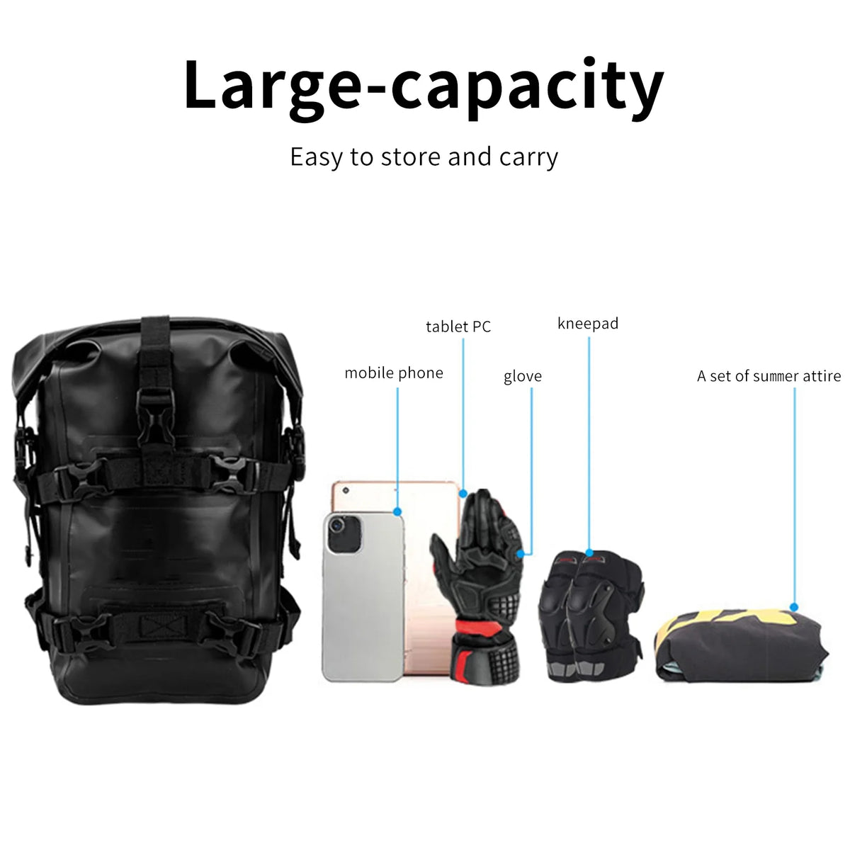 Waterproof 8l Motorcycle Side Frame Bag A673
