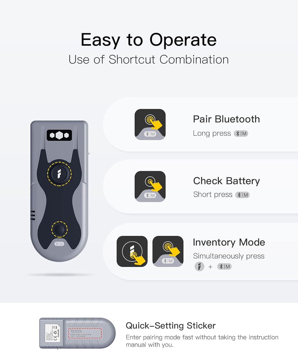 2D Bluetooth Scanner, Pack of 2 K844903