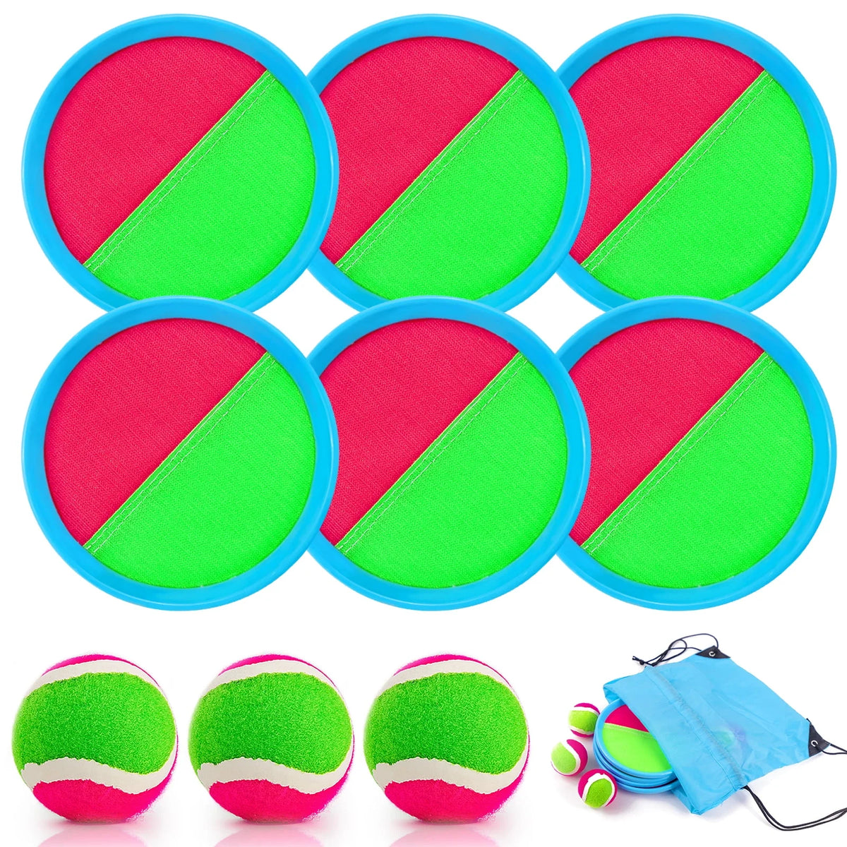 Toss and Catch Game with 4 Paddles and 4 Balls N304505