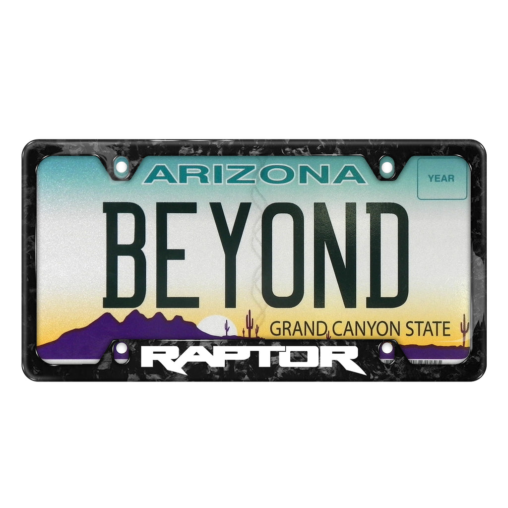 Black Forged Carbon Fiber License Plate Frame M899754