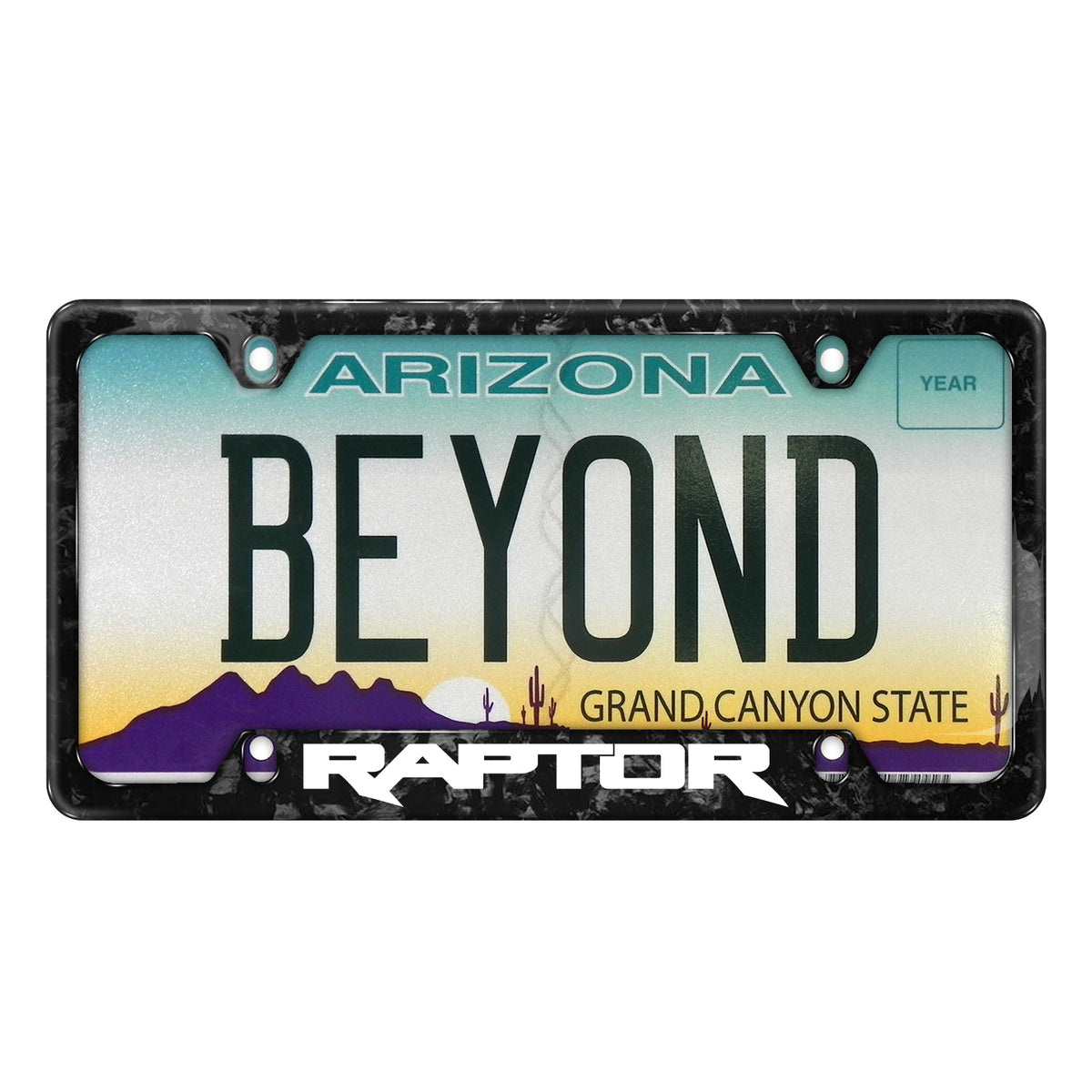 Black Forged Carbon Fiber License Plate Frame M899754