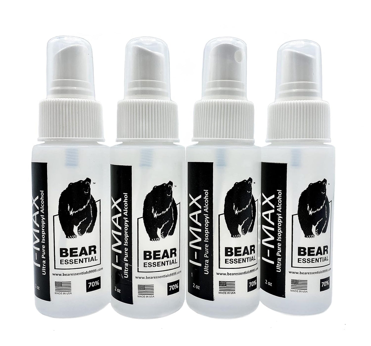 High Purity USP Grade Isopropyl Alcohol 99.5+% 20 Liters with Four 2 oz USP Grade IPA 70% Spray Bottles D645