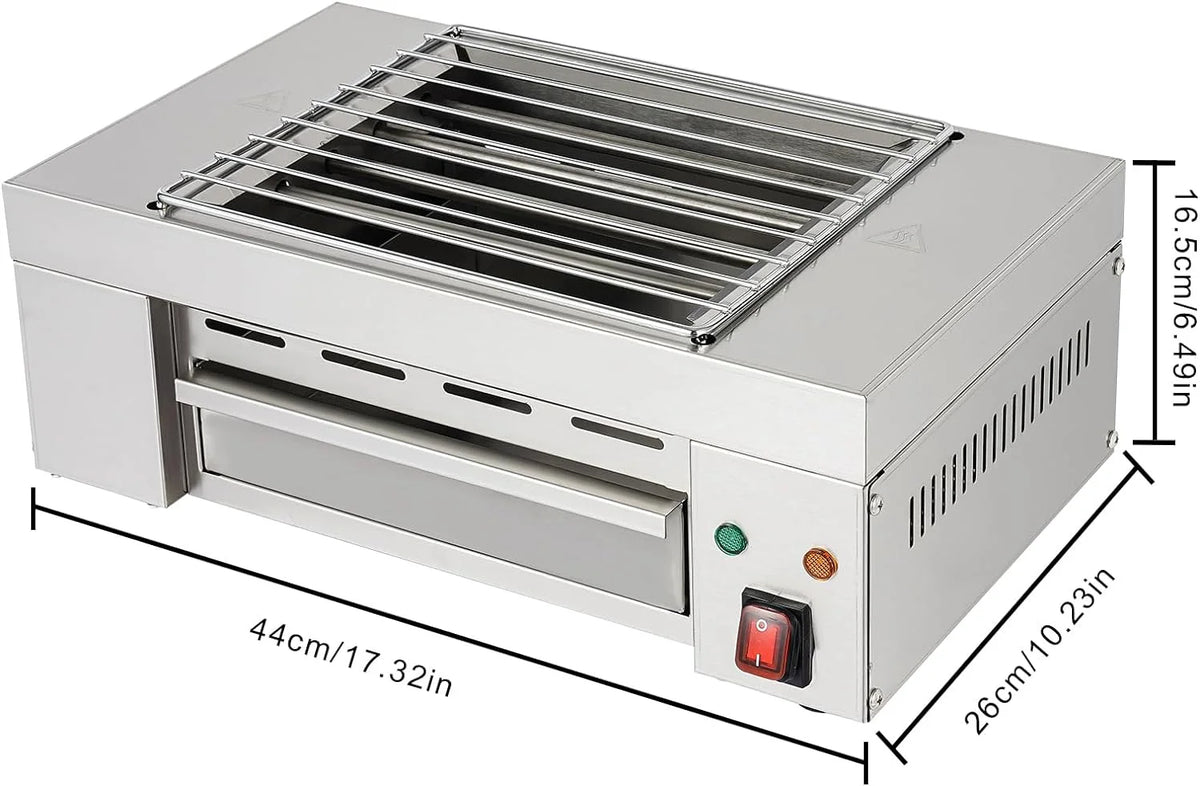 Commercial Electric Barbecue Grill Adjustable Temperature X528