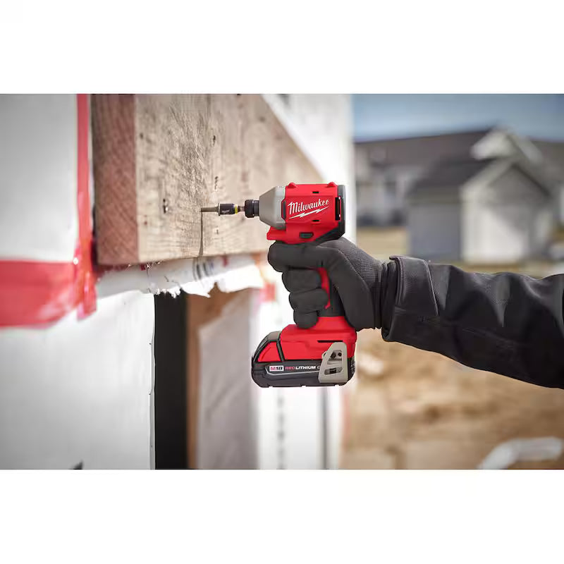 18-Volt Lithium-Ion Compact Brushless Cordless 1/4 in. Impact Driver Kit with 2.0 Ah Battery G156