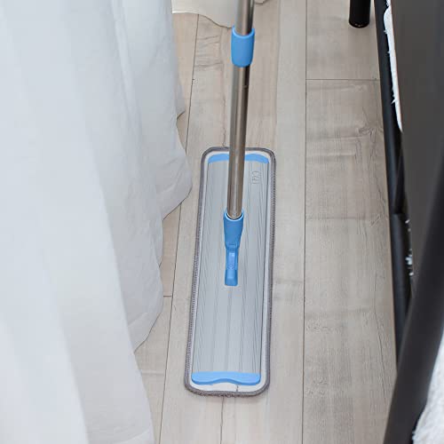 Commercial Flat Microfiber Floor Mop with 4 Washable Pads T46317