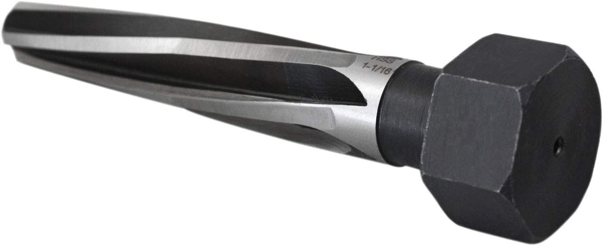 1-1/16'' by 5'' Flute Length Hex Shank H.S.S. Aligning Reamer, 7'' Oal, Spiral Flute, Pack of 2 S517
