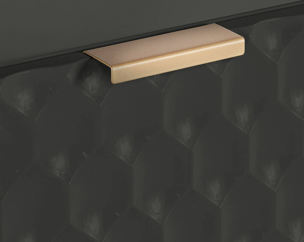 Glossy Black 1-Drawer Small Cabinet Y837