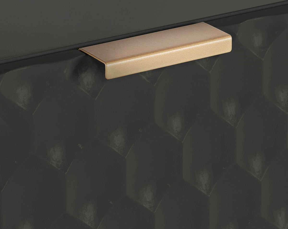 Glossy Black 1-Drawer Small Cabinet Y837