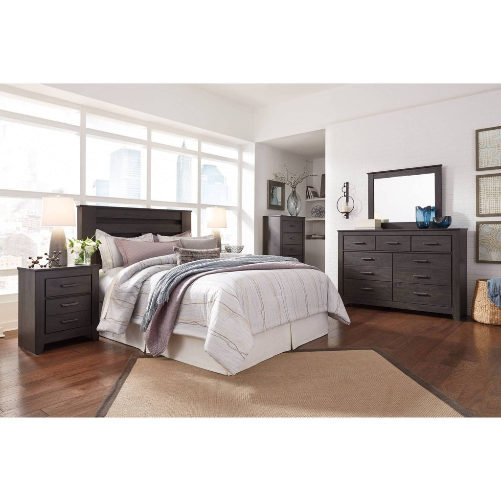 King Panel Headboard Black M286435