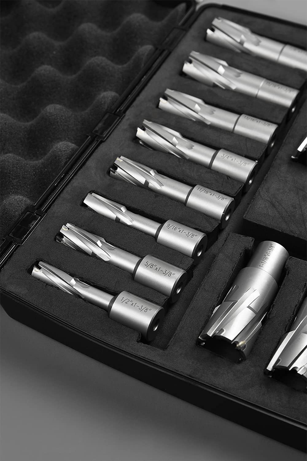 13 pcs Carbide TCT Annular Cutter Set with 2 Pilot Pins U7428