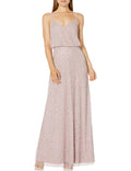 Pink Beaded Blouson Gown R63970