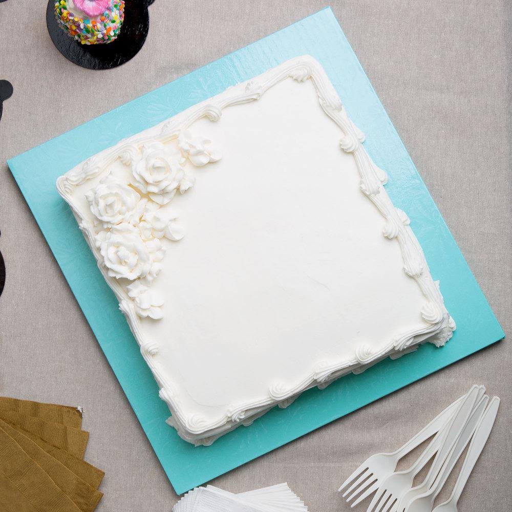 14x22 Blue Square Cake Drum - 12/Case K954
