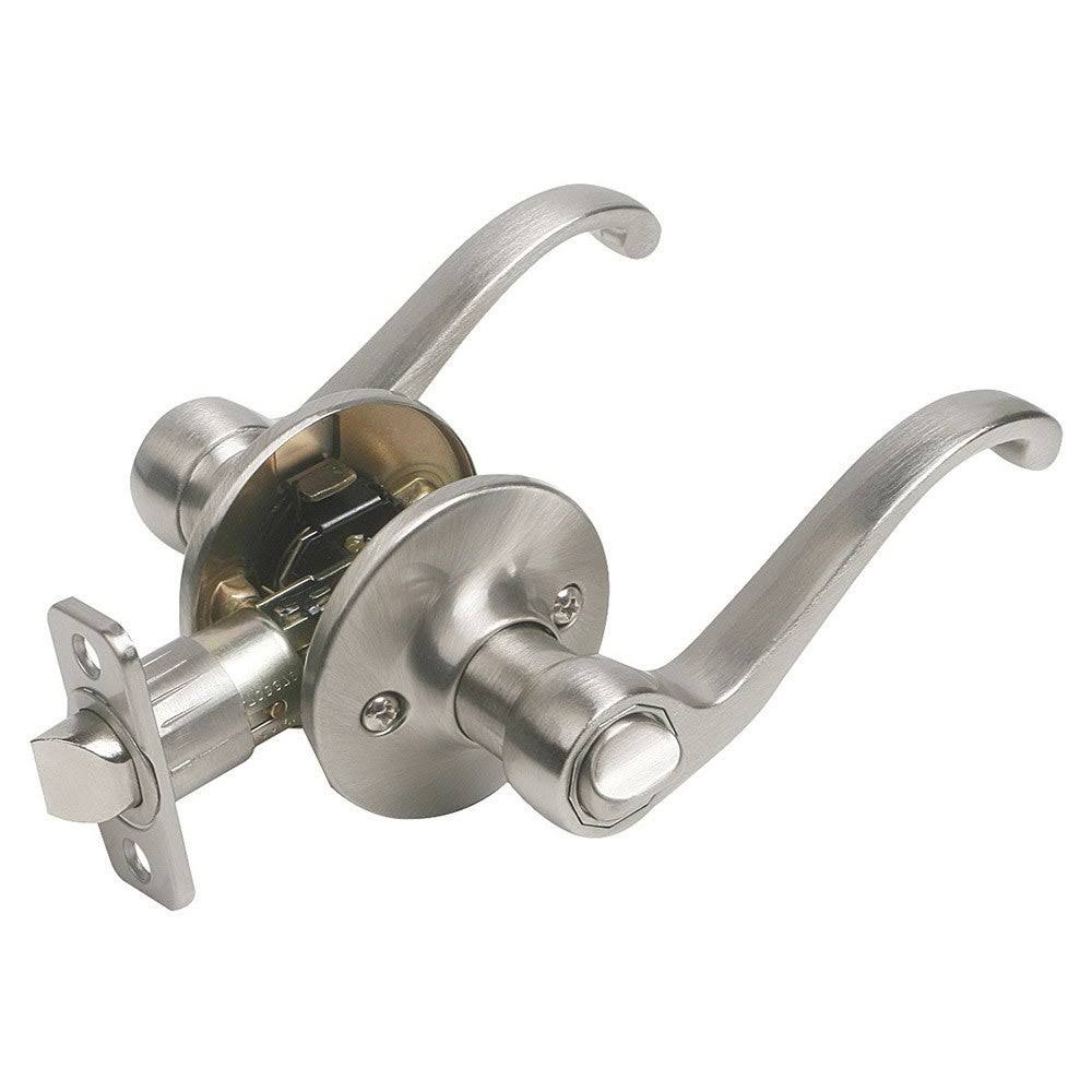 8-Pack Privacy Door Lever, Satin Nickel X22418