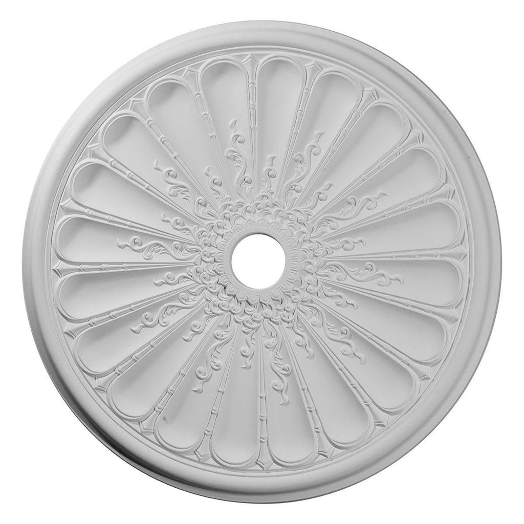 31 1/2x22OD x 3 5/8x22ID x 1 1/2x22P Hand-Painted Ceiling Medallion O195