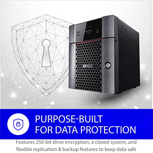 4-Bay 16TB Desktop NAS with Hard Drives Included I195