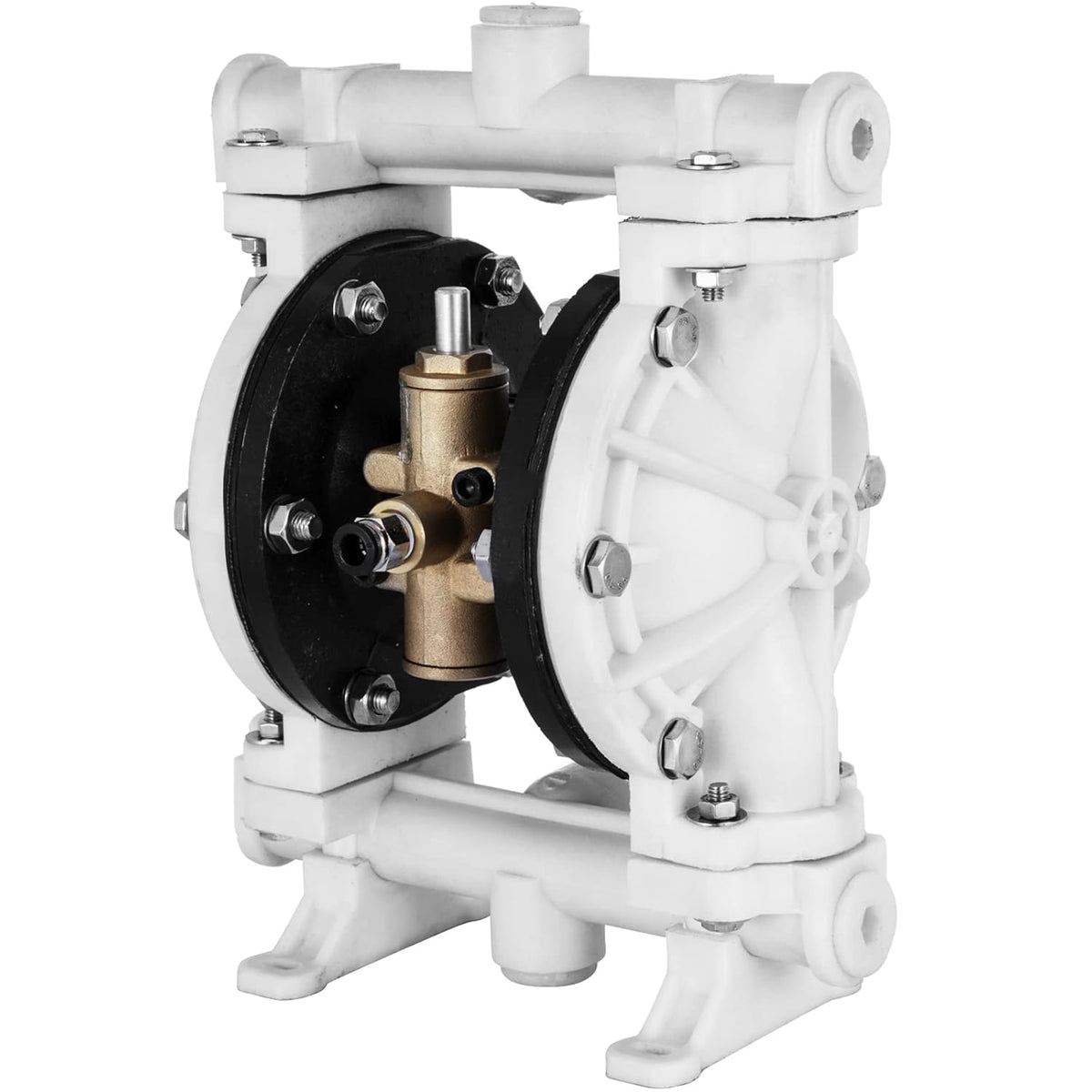Air-Operated Double Diaphragm Pump 1/2 inch Polypropylene 13 GPM Max 100PSI C96645
