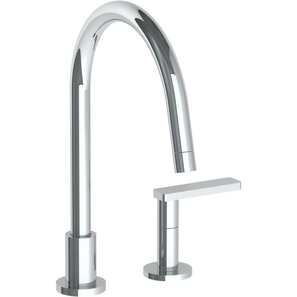 Polished Chrome 2 Hole Gooseneck Kitchen Faucet M359424