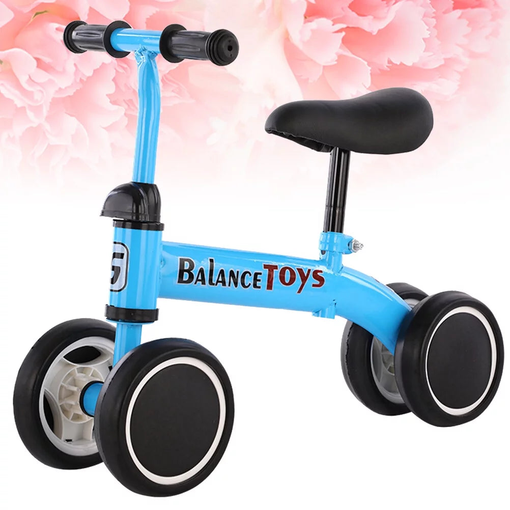 4 Wheels Blue Balance Bike K7816