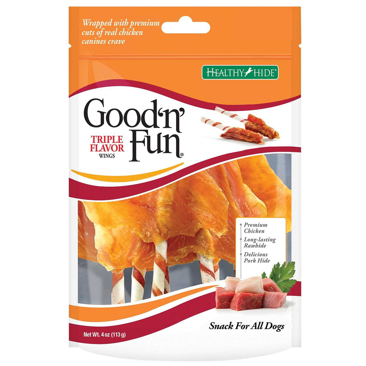 Triple Flavor Wings Dog Treats P936142