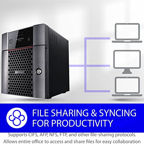 4-Bay 16TB Desktop NAS with Hard Drives Included I195