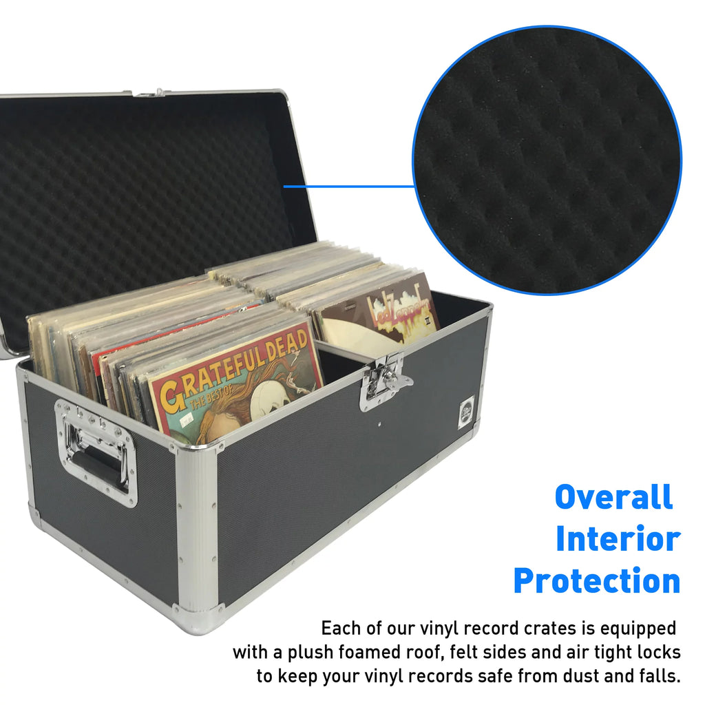 Vinyl Record Storage Case Holds up to 150 Records E2561