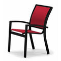 Textured Black Stacking Patio Dining Chair O620