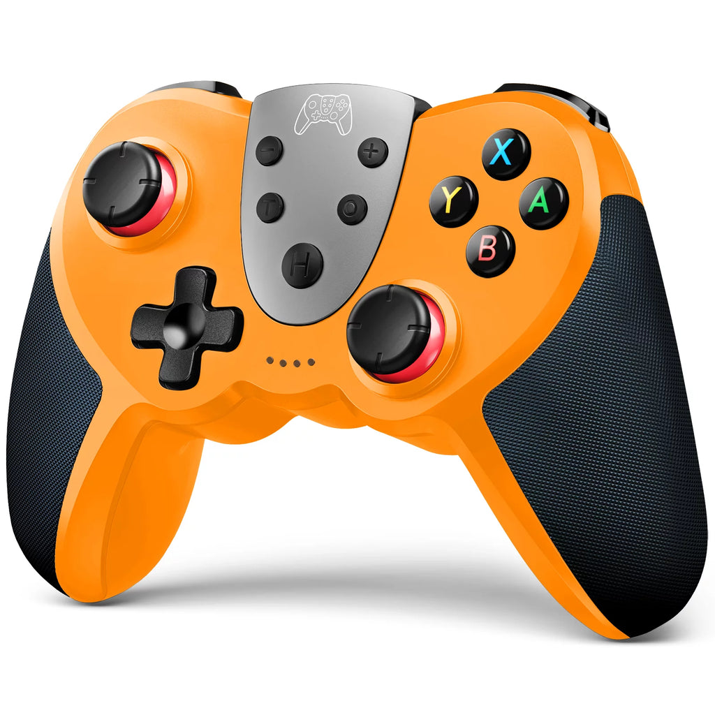 Wireless Controller with 4 Vibration Levels, Adjustable Turbo Speed, NFC Technology (Orange) J522523