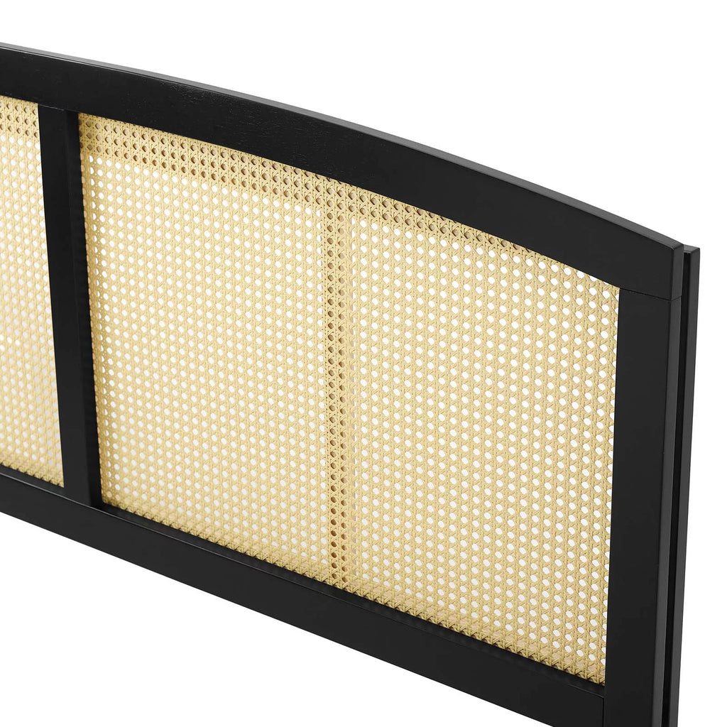 King Size Wood Black Headboard O6364