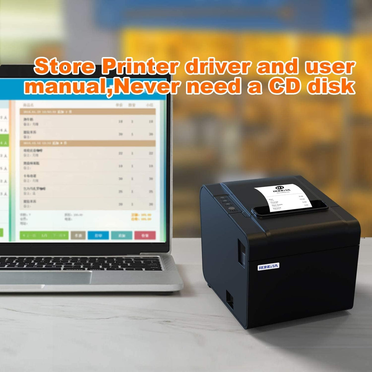 80mm Thermal Receipt Printer with Auto Cutter L43721