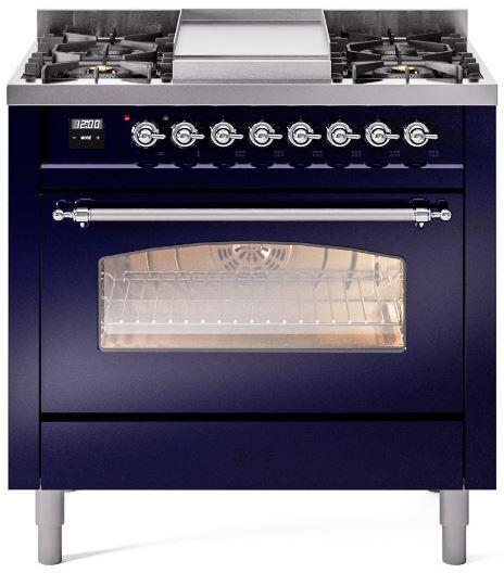 Blue 36 Dual Fuel Natural Gas Range N8844