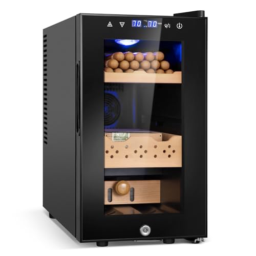 25L Electric Cigar Humidor Cabinet with Temperature and Humidity Control P3455