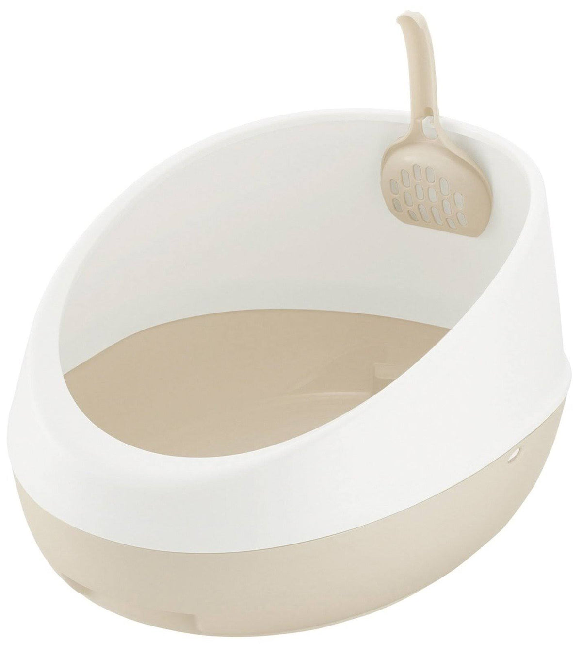 White Rimmed Cat Litter Pan D178598