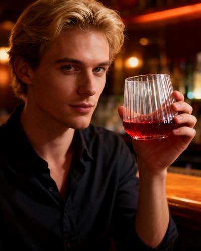 24 Pack 10 OZ Clear Plastic Wine Glasses with Stem X4862