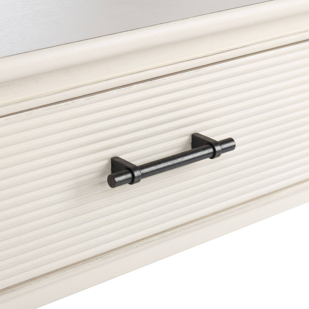 Distressed White 2 Drawer Console Table P3180