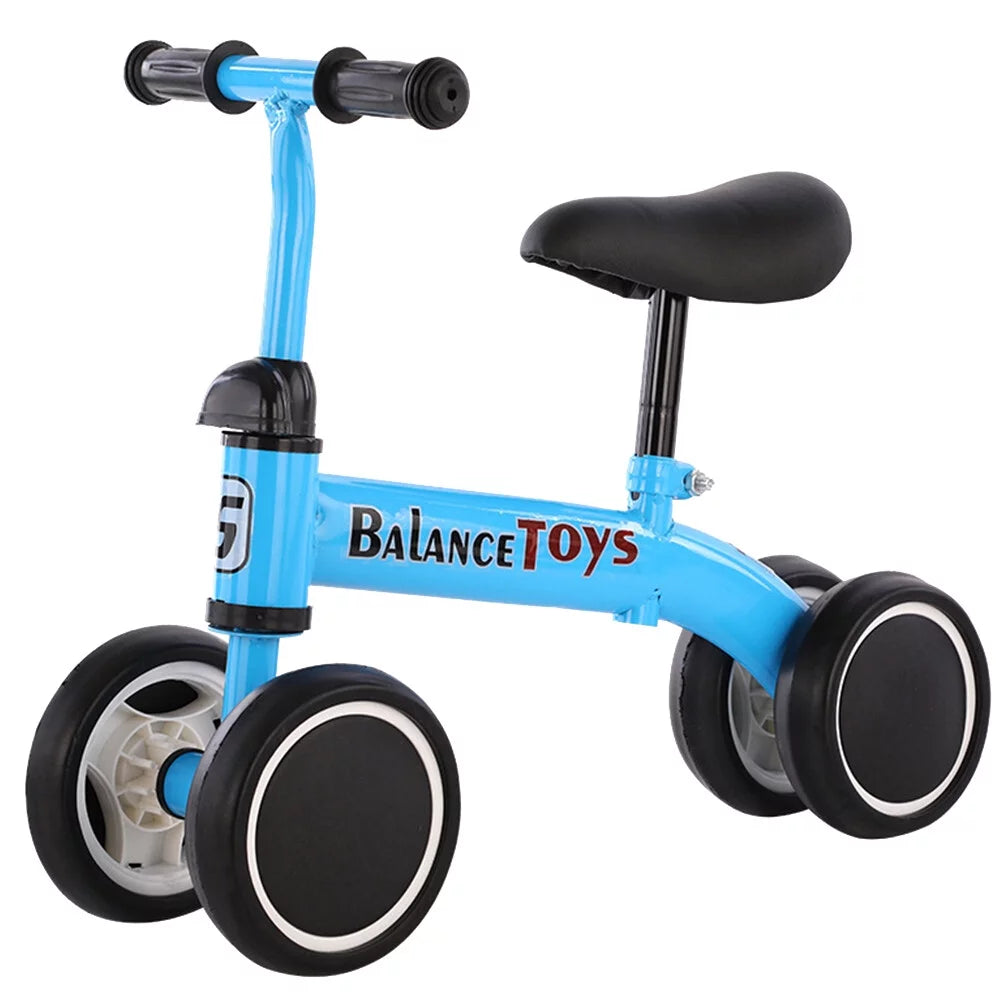 4 Wheels Blue Balance Bike K7816