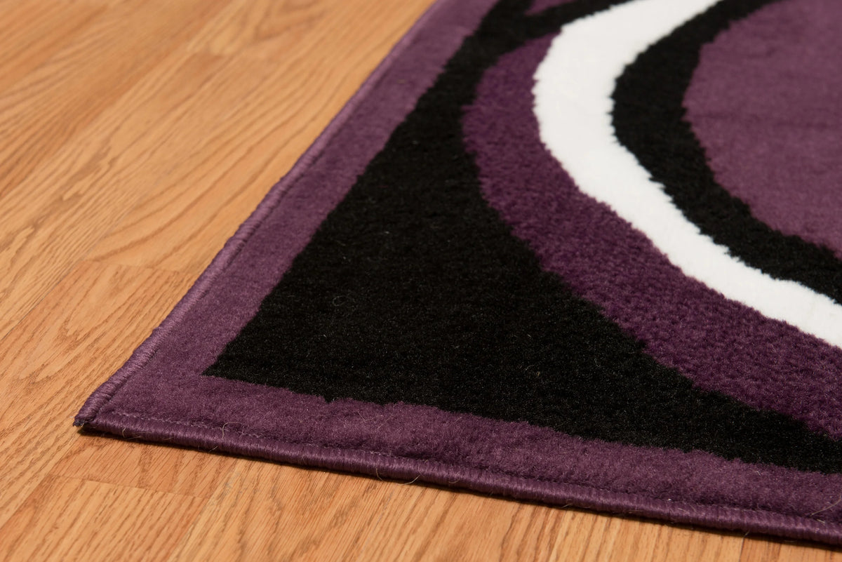 Plaza Gabriela Runner Rug, Geometric Pattern, Plum, 2'3 X 7'2" B155687