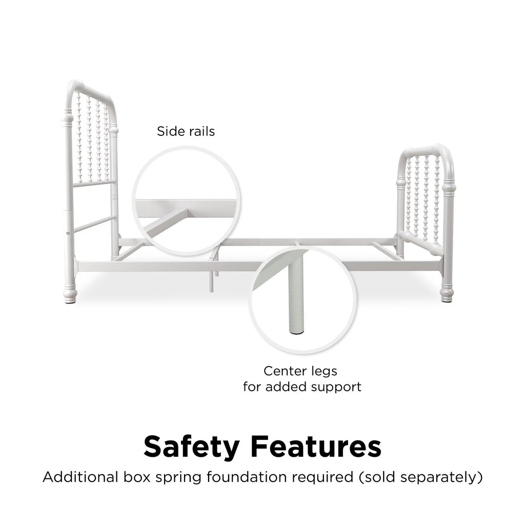 White Full Metal Bed Z758