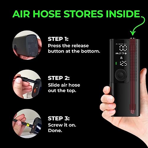Portable Air Compressor Tire Inflator with Pressure Gauge K1926
